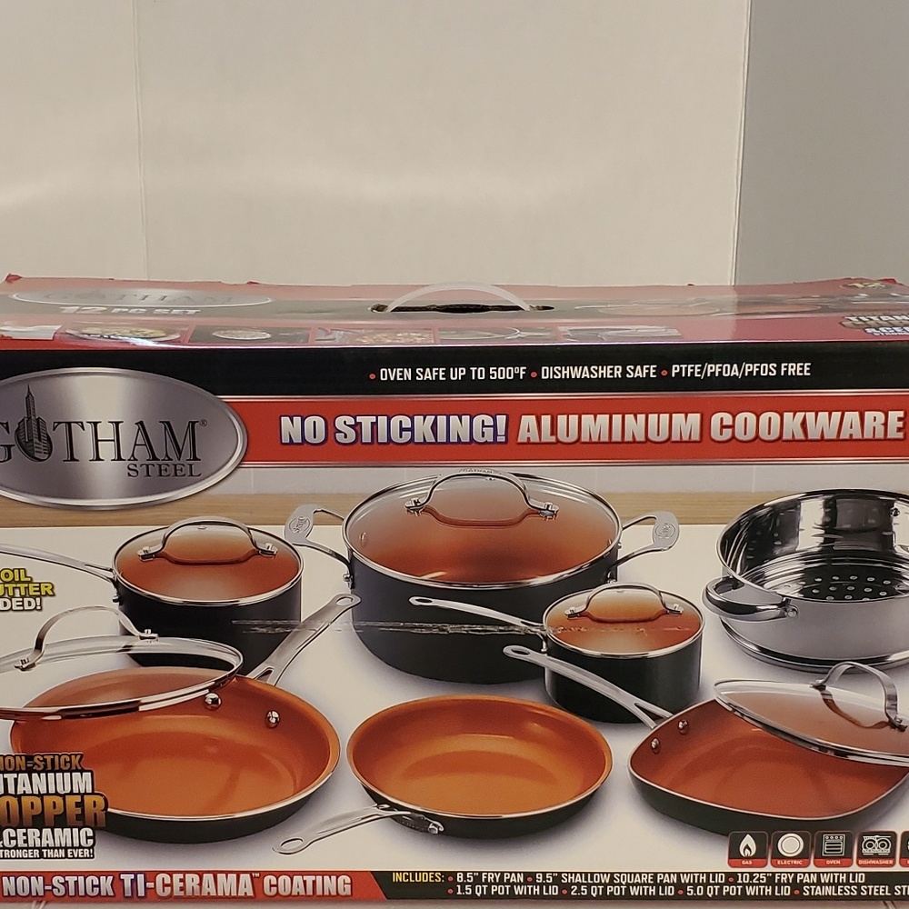 Gotham Steel 12 Piece Cookware Set